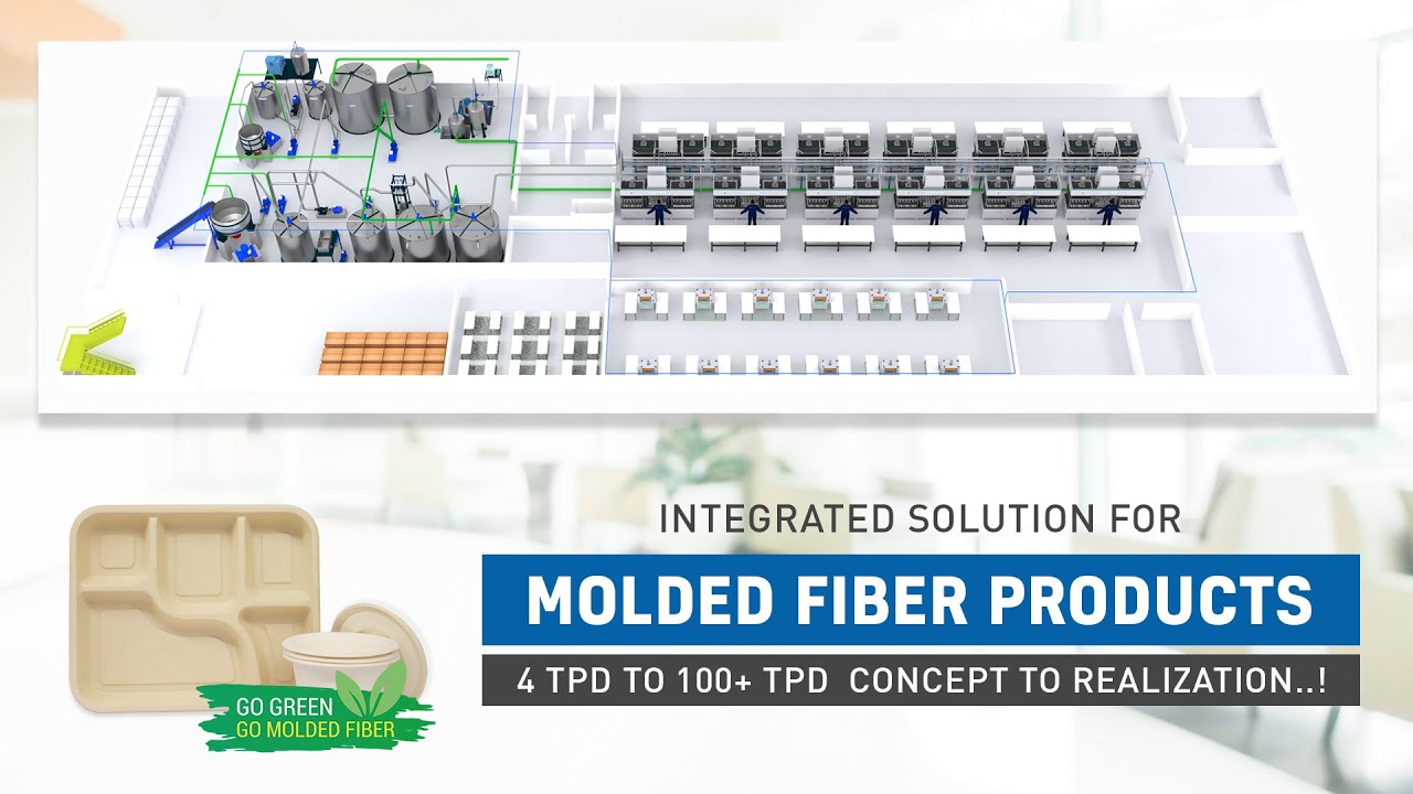 Parason Molded Fiber Products -100% Recycled & Recyclable Packaging | 4 TPD to 100+ TPD