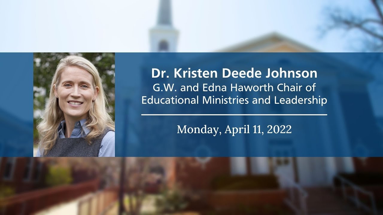 Dr. Kristen Deede Johnson's lecture for G.W. and Edna Haworth Chair Installation