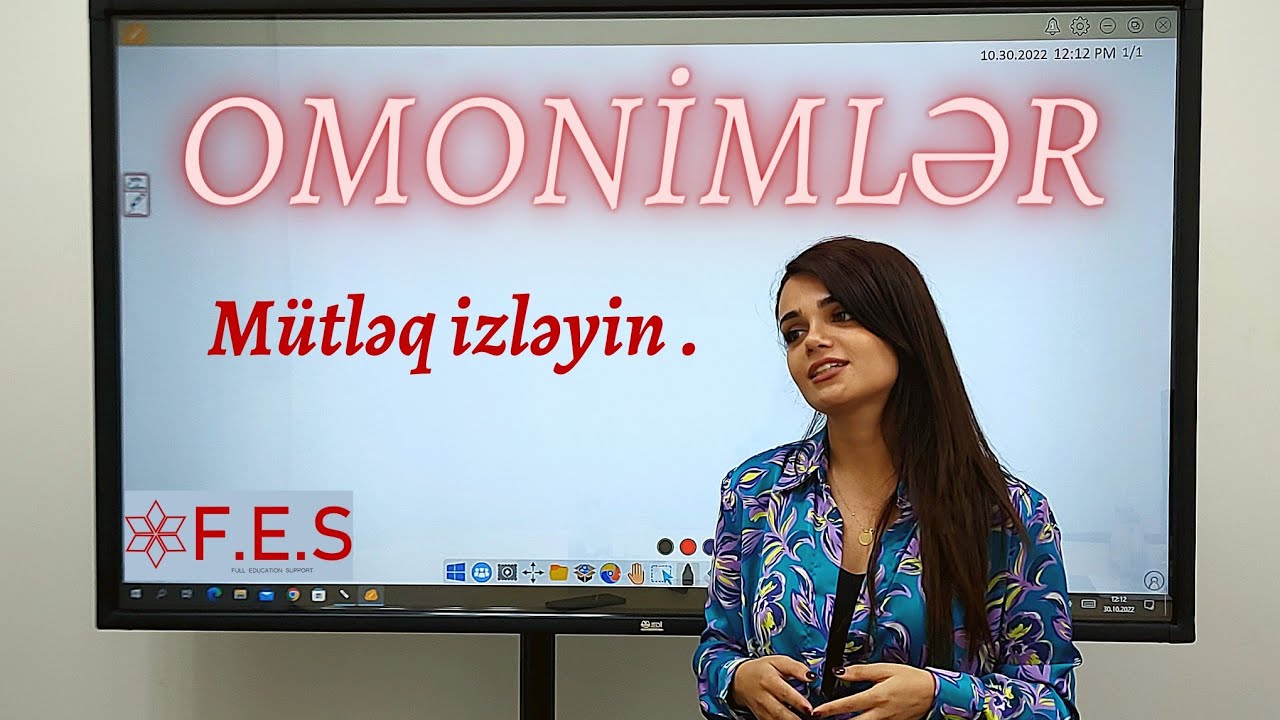 Qızıl Qaydalar | Omonim Şəkilçilər Haqqında Bilməli Olduğumuz Məqamlar | Fidan İsgəndərova | FES