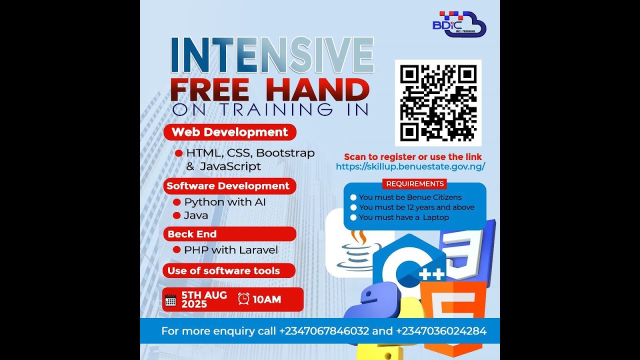 BDIC Free Hand on Training in Web Development: Day 1