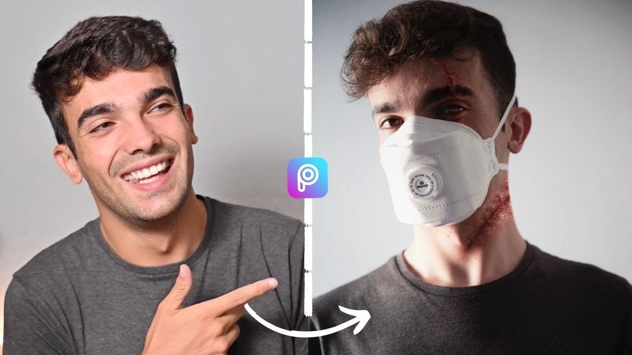 COMO EDITAR FOTOS EN PICSART - ¡Foto con MASCARILLA! 🔥