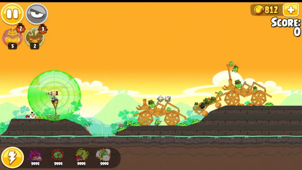 Angry Birds Seasons Go green, Get lucky All levels