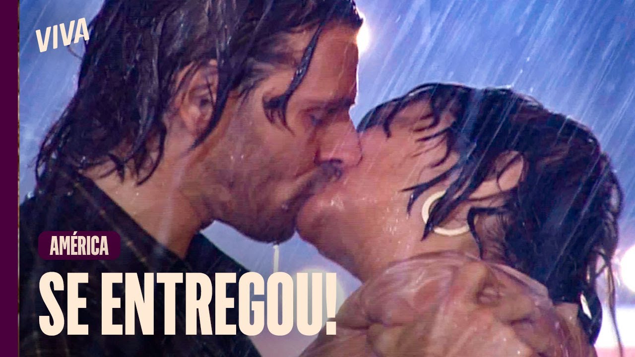 PRIMEIRO BEIJO! NEUTA E DINHO SE BEIJAM APAIXONADOS NA CHUVA | AMÉRICA | CAPÍTULO 112 | VIVA