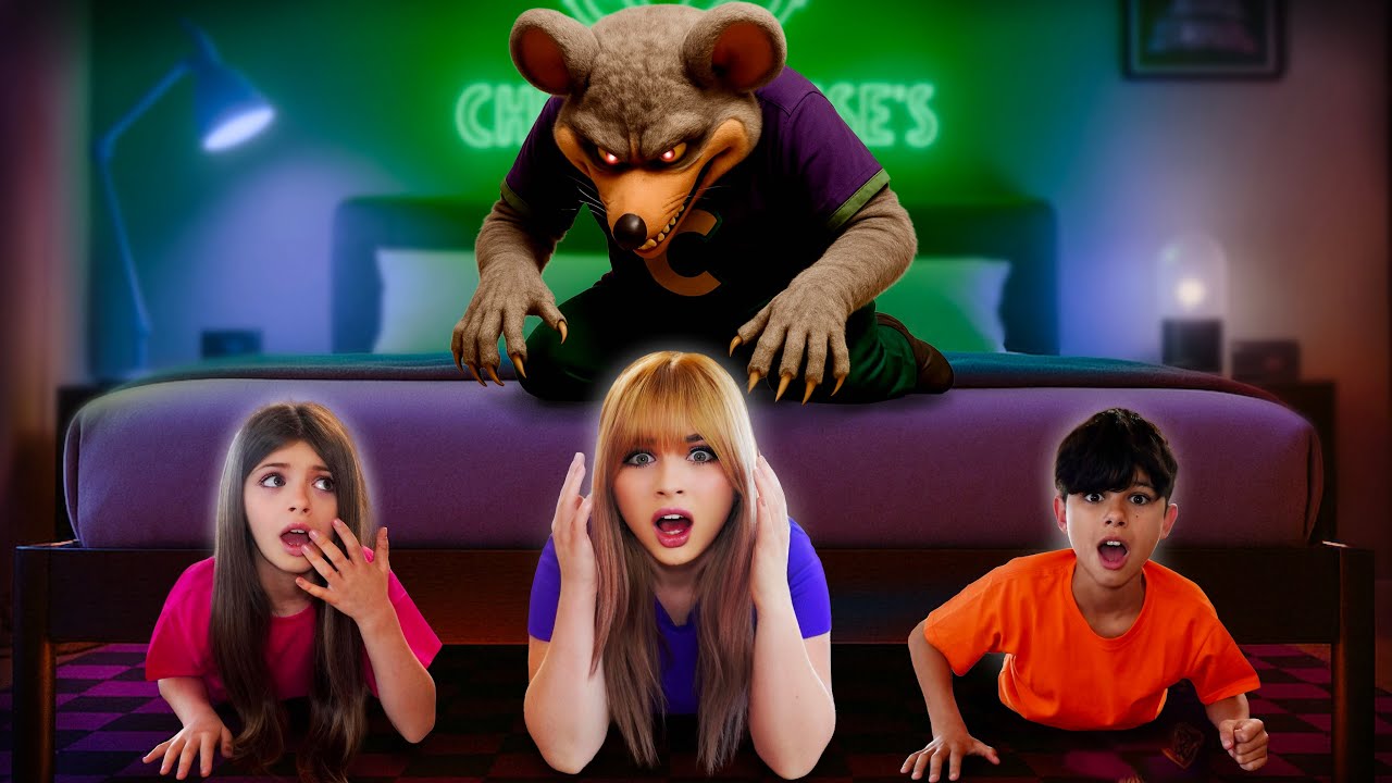 🟢 JUGAMOS a las ESCONDIDAS con el RATÓN del CHUCK E CHEESE y nos LLEVÓ a la PUERTA ROJA!! 😱🧀😈