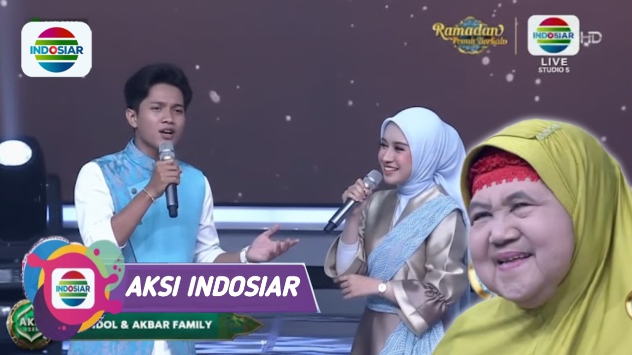 Live Aksi Indosiar!! mamah Dedeh terharu melihat Valen duet romantis dengan mila di Aksi Indosiar.