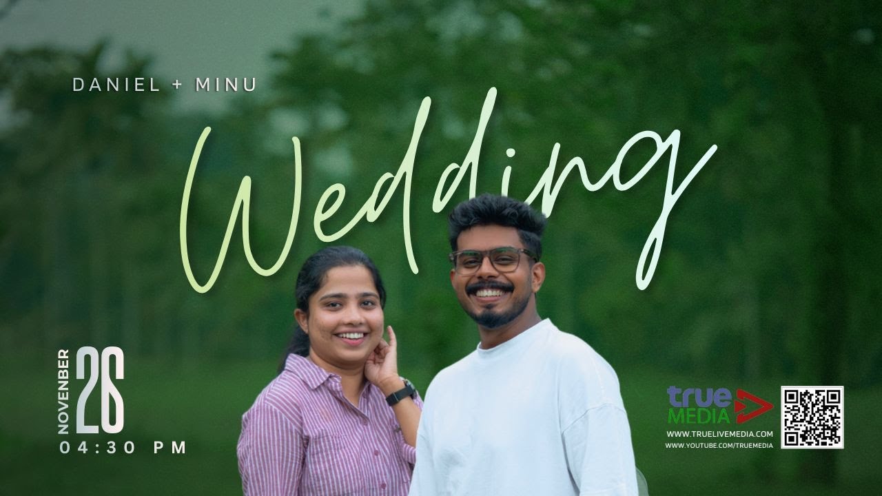 DANIEL & MINU WEDDING LIVE WEBCAST | 26 Nov 2025 | True Media