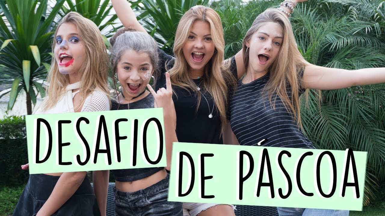 DESAFIO DE PÁSCOA ft. Julia Gomes, Ivana e Giu Nassa || Valentina Schulz