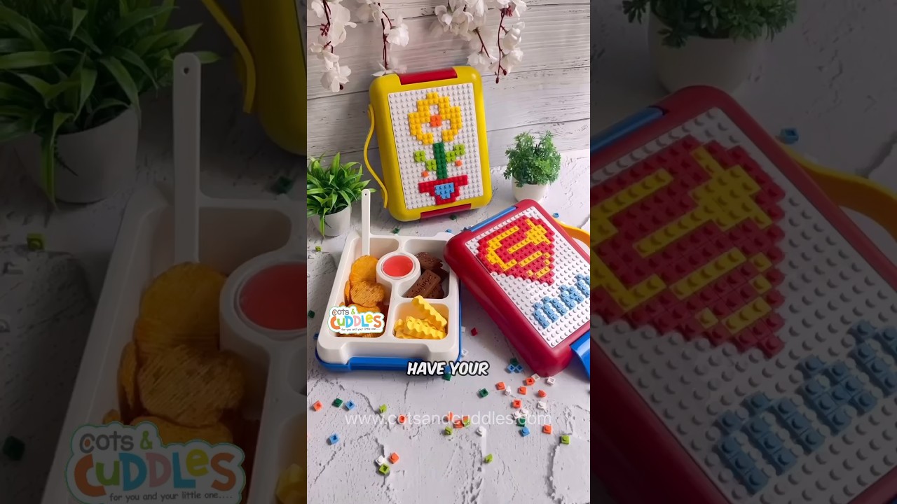 Ланч-бокс с блочным дизайном 🍱 #legotiffin #bentolunchbox #kidsfun #lunchbox #shorts