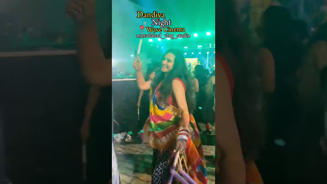 Dandiya Night in Moradabad - Wave cinema  @nidhikohli9 - Guest @Rajatrajputdkc -shoot by