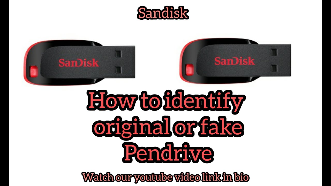 How to identify Sandisk original or duplicate pendrive in Tamil