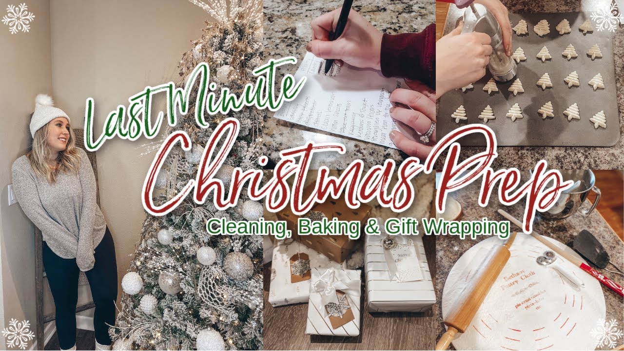 NEW 2020 CHRISTMAS PREP WITH ME | LAST MINUTE CLEANING, BAKING & GIFT WRAPPING  | Olivia Sward