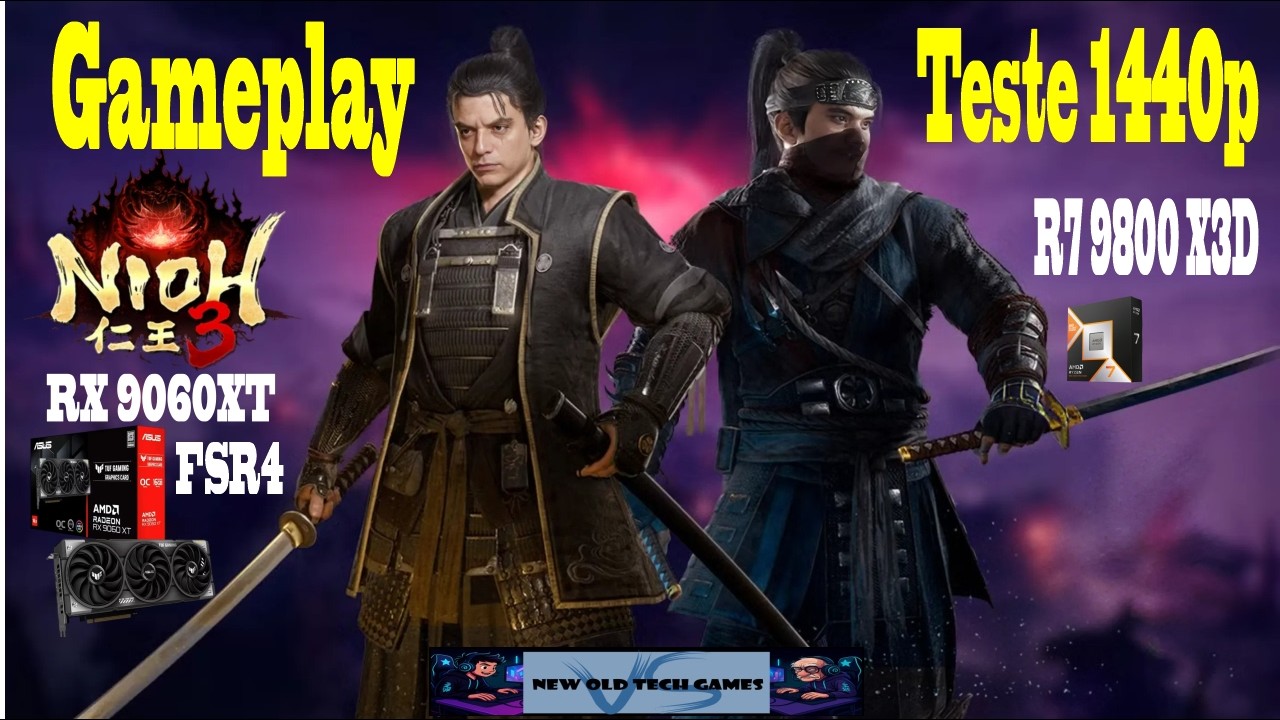 NIOH 3 PC Gameplay  Teste 1440p Ryzen 9800X3D + RX 9060XT 16GB