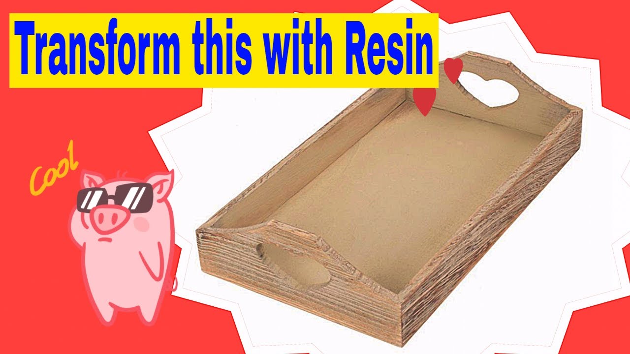 How to Resin a Wooden Tray with a Difference 😱