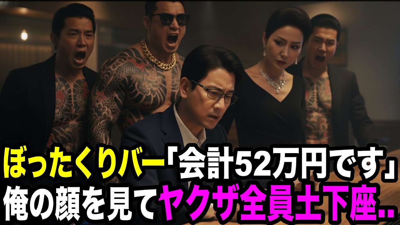 ぼったくりバー｢52万です。ヤクザ呼ぶよ？｣→3分後､ヤクザ集団が現れ兄を見て組長土下座【スカッとする話】 YAKUZA