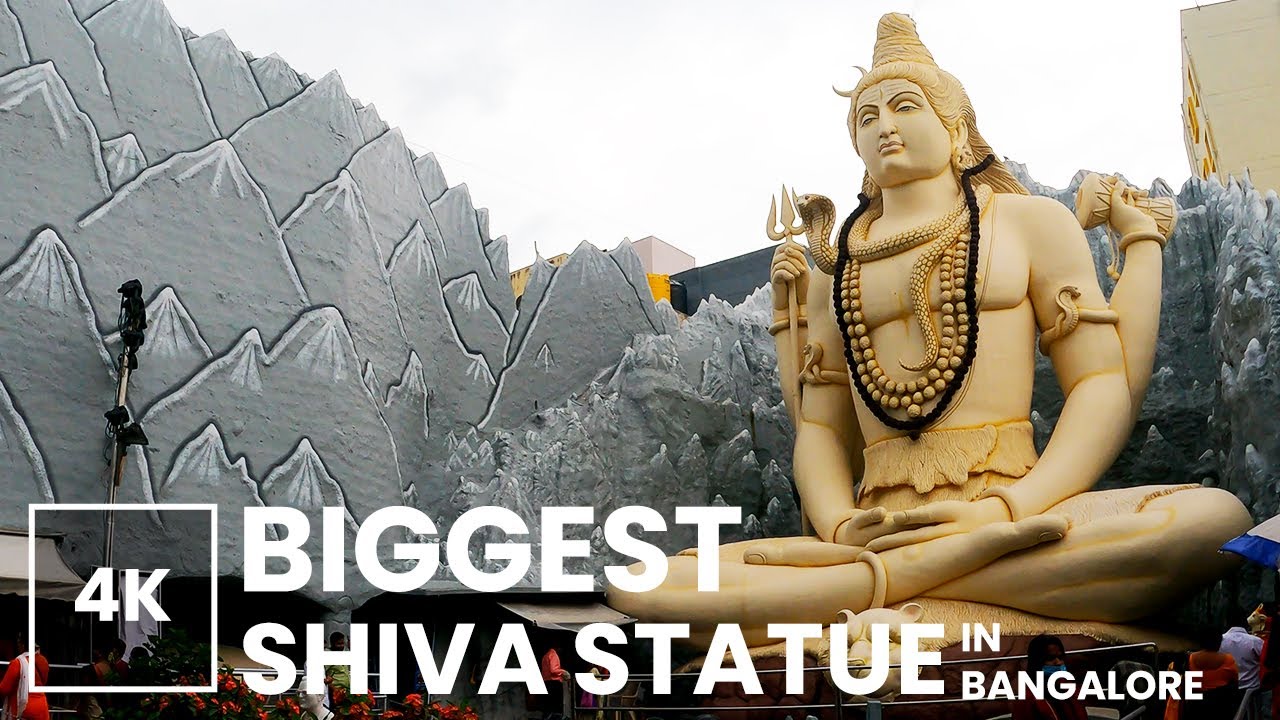【4K】Biggest Shiva Statue in Bangalore - 4K Walk Vlog #14