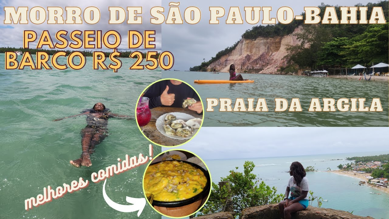 PASSEIO DE BARCO EM MORRO DE SÃO PAULO, PRAIA DA ARGILA, GAMBOA,TIROLESA e muito mais