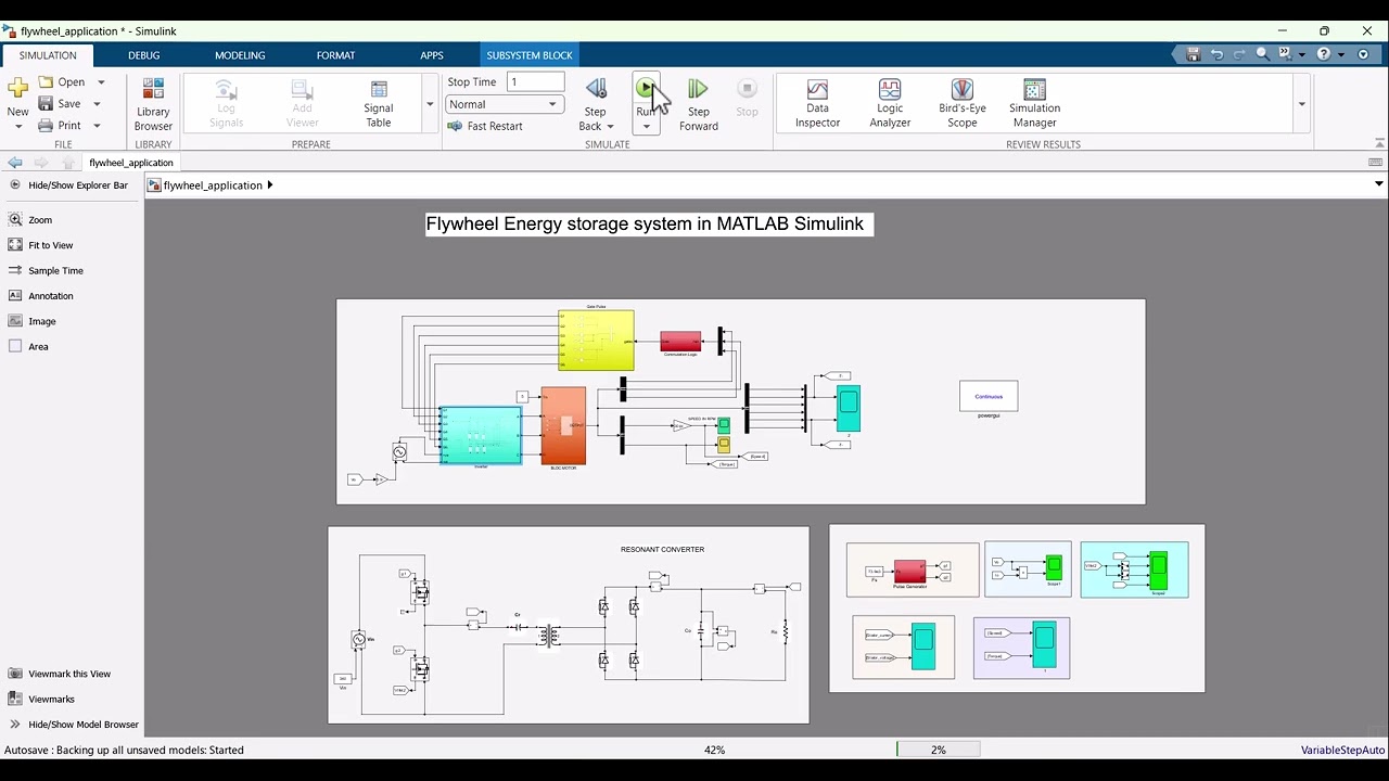 Flywheel Energy Storage System using MATLAB Simulink | MATLAB Solutions