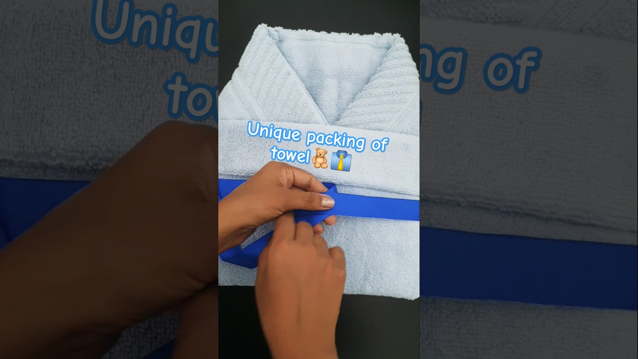 Unique Packing Of Towel#weddingdecor#wedding#packing #shots#youtubeshorts#art#diy #weddingdecoration