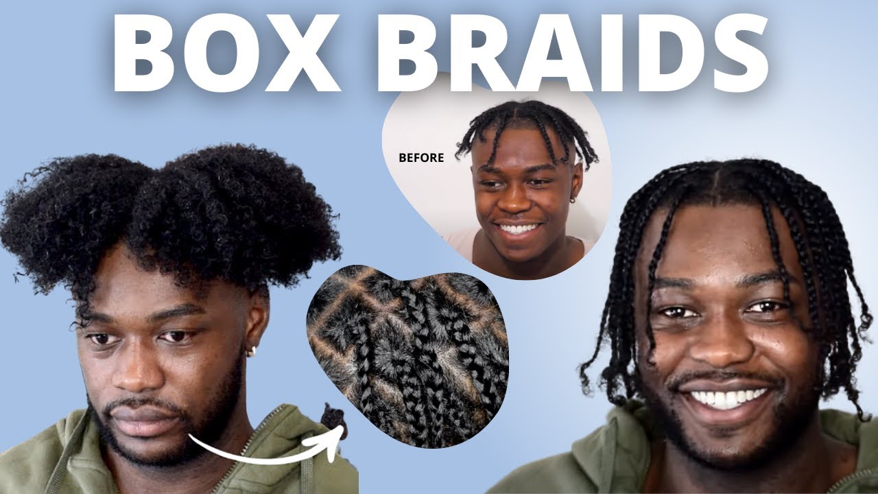 LONG Single/Box Braids Tutorial | Hairstyles for Black Men