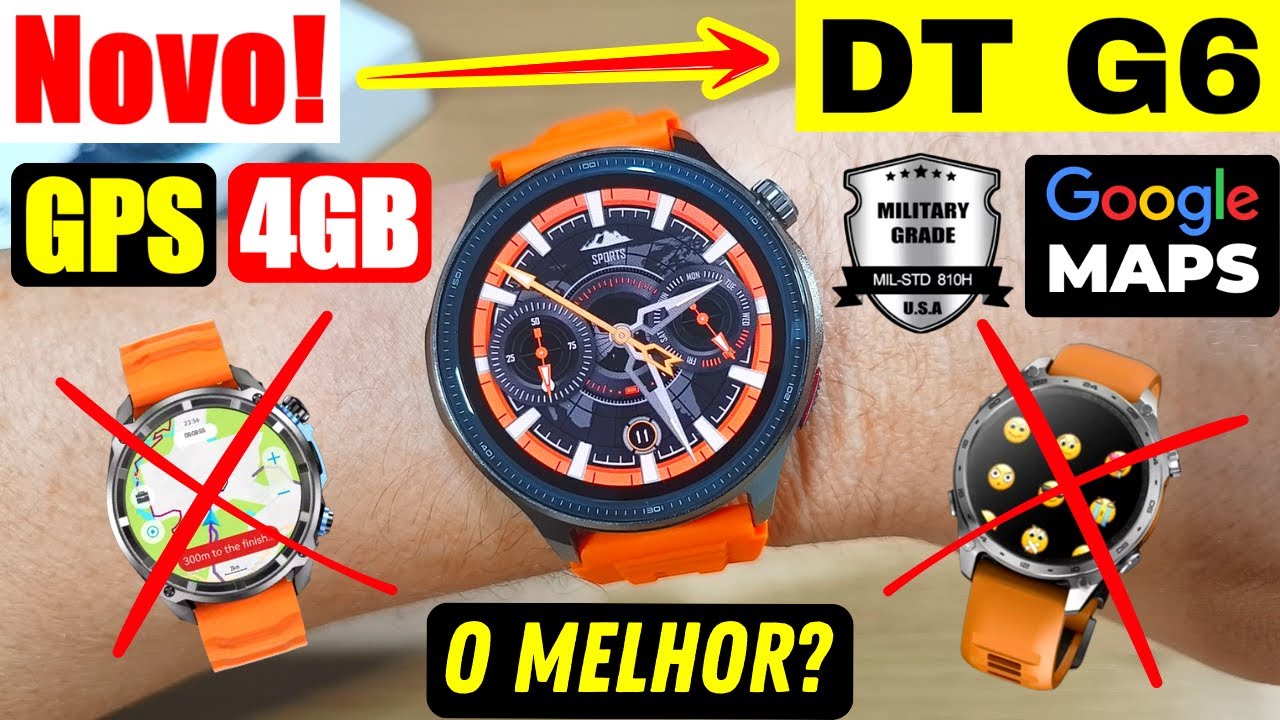 CHEGOU! NOVO DT G6 UNBOXING E PRIMEIRAS IMPRESSÕES! GPS, 4GB, MAPAS OFFLINE E RESPONDE WHATSAPP!