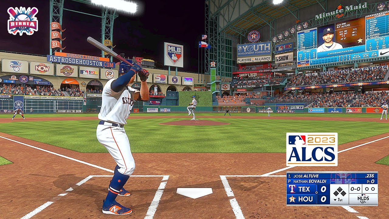 MLB The Show 23 Houston Astros vs Texas Rangers | Postseason ALCS | Gameplay PS5 60fps HD