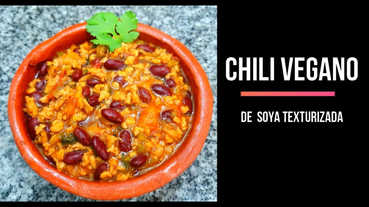 #ChiliVegano #Salsa #Saludable  Increible Chili Vegano de Soya Texturizada, delicioso y simple!