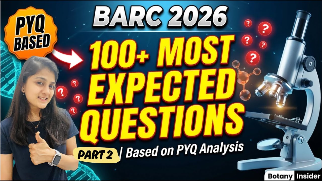 BARC OCES 2026 Preparation 🚨 100+ MOST IMPORTANT Questions from PYQs | Part 2