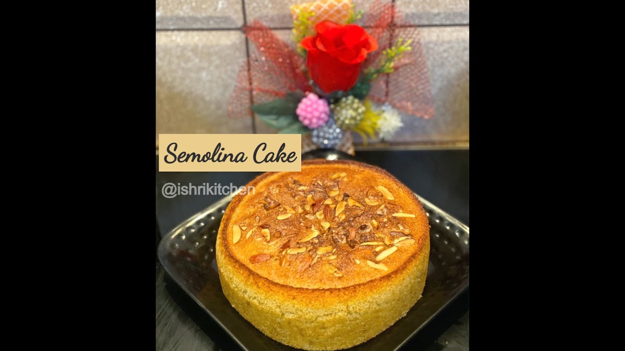 Semolina Cake | Air Fried | Sooji Cake | Air Fried Cake | Ishri's Kitchen Recipe