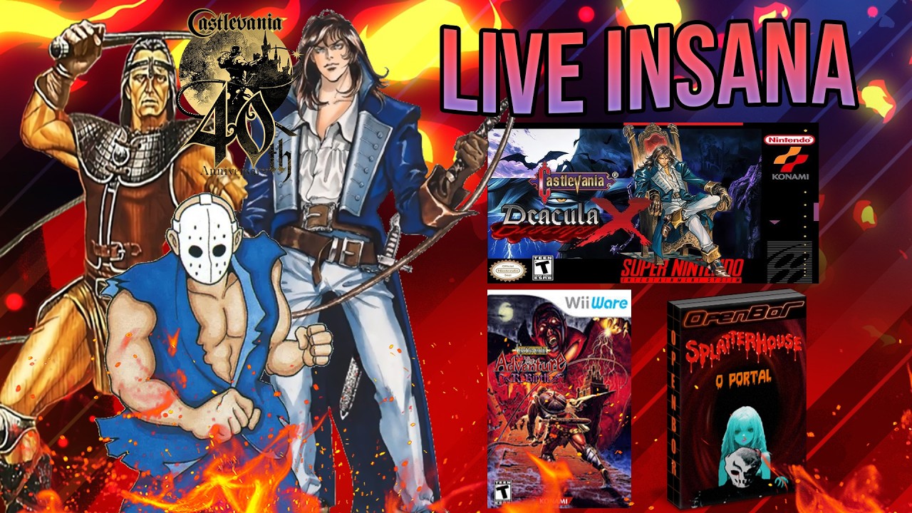 ESPECIAL SEXTA 13! CASTLEVANIA EM DOSE DUPLA (DRACULA X E ADVENTURE REBIRTH) E SPLATTERHOUSE!