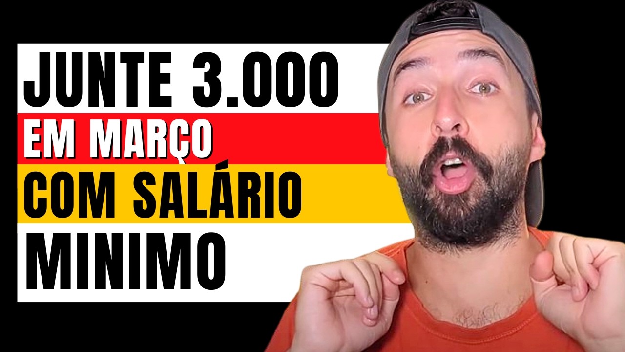 BORA JUNTAR R$ 3.000 RAPIDAMENTE PARA COMEÇAR A INVESTIR E SAIR DA POBREZA EM 6 MESES?