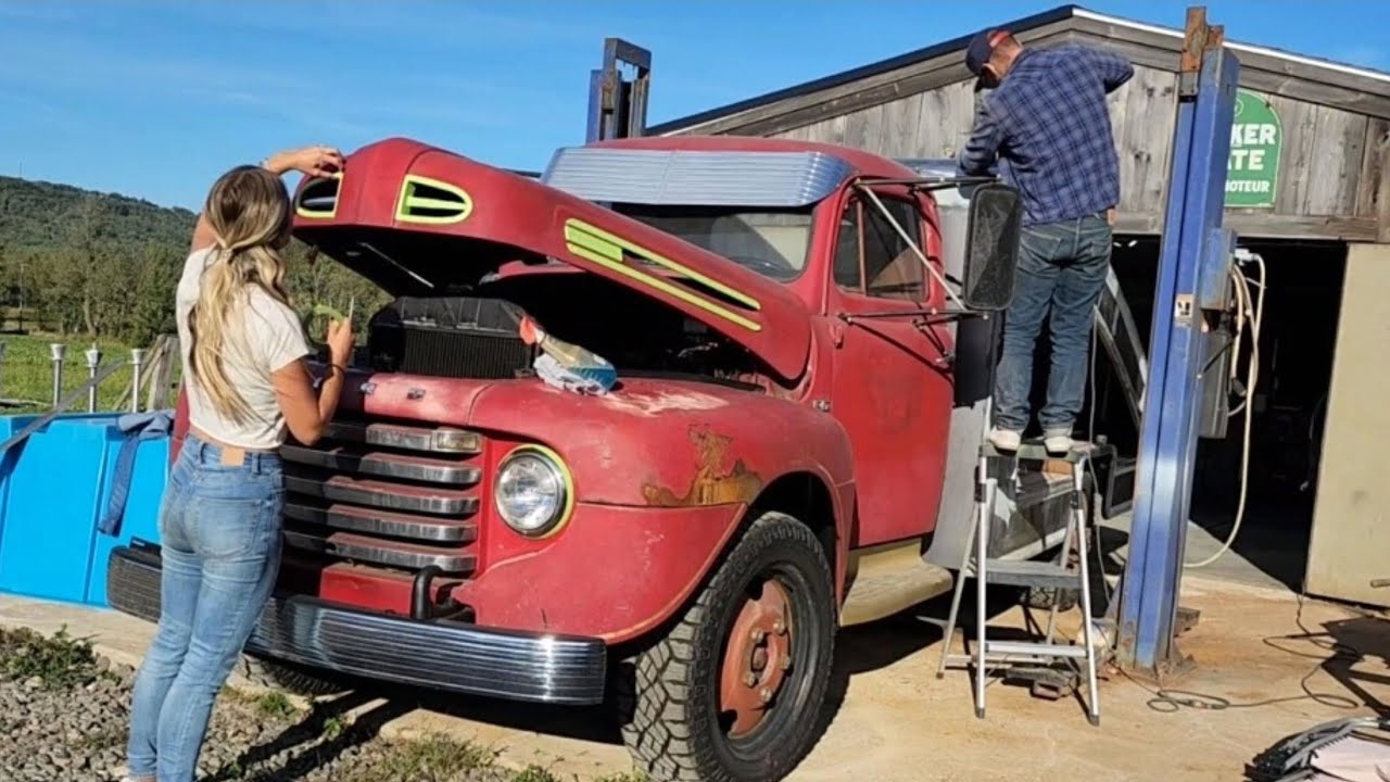 Paint prep on the 1948 Ford Concept Car Hauler (behind the scenes)