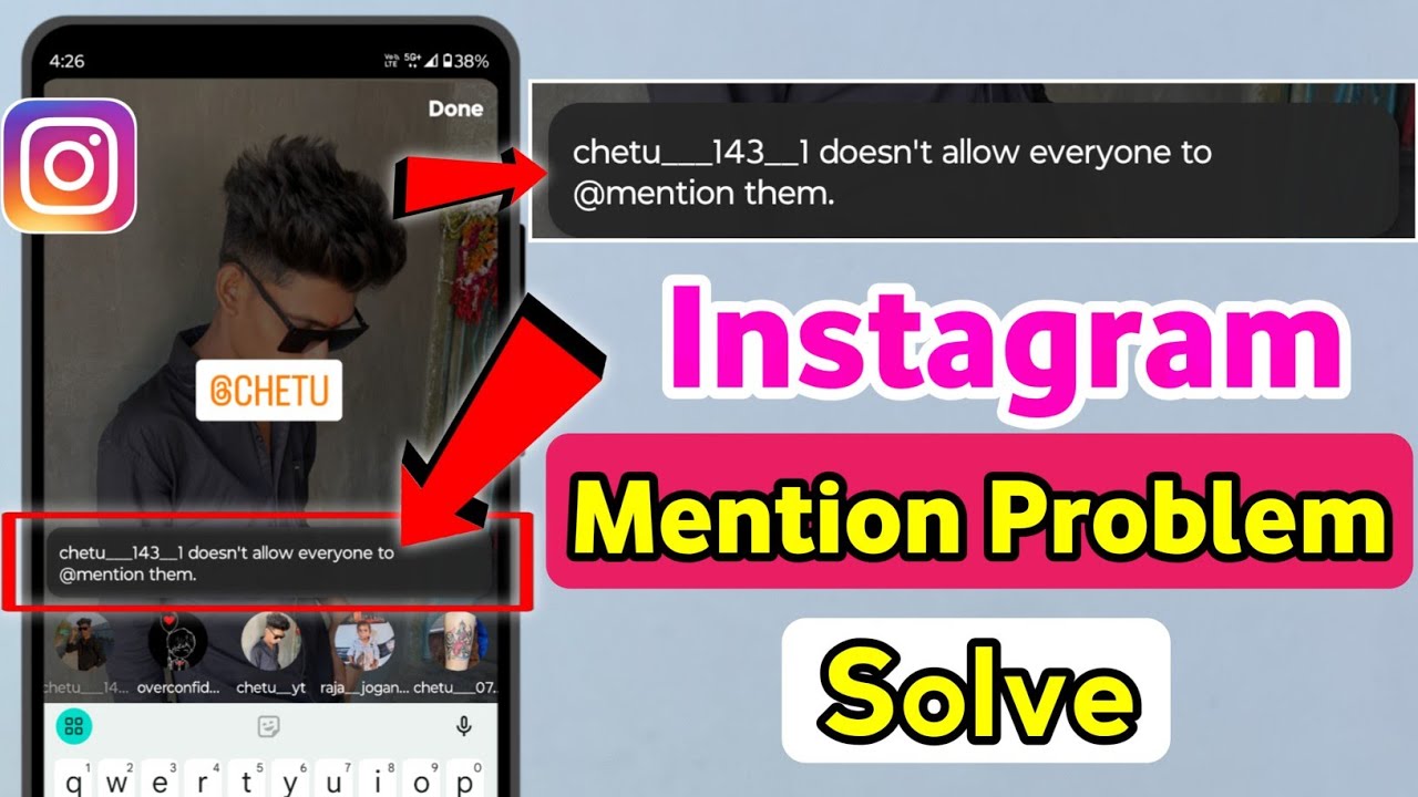 doesn't allow everyone to @mention them |instagram mention problem | instagram story mention problem