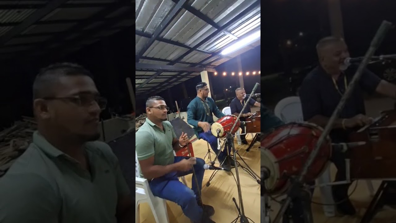 Andre Mohan en Nishan Dhondai tierath koun kare baithak gana live Suriname diwali