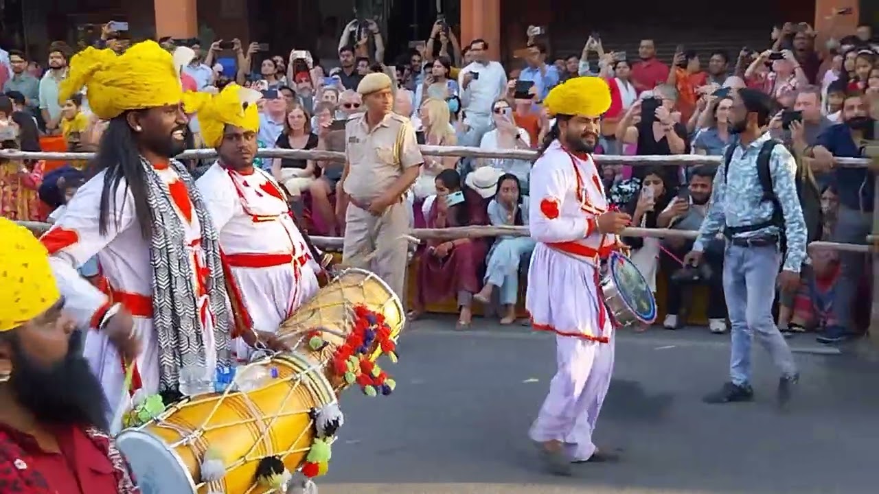 गणगौर माता की सवारी। गणगौर मेला। विभिन्न सांस्कृतिक झांकियां। पिंक सिटी जयपुर।2025