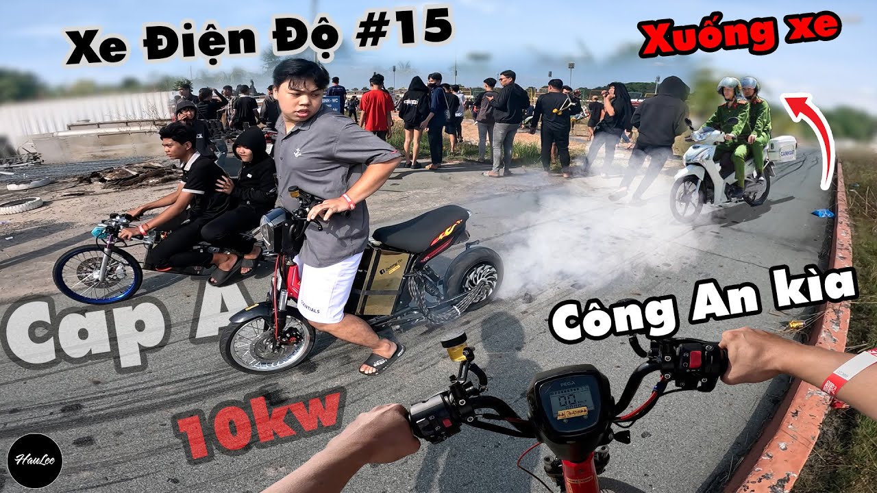 Xe Điện Độ thứ 15 - Cap A KHỦNG Bánh 10kw Hỗn Chiến Racing Boy Trường đua Đại Nam cùng Team HauLee