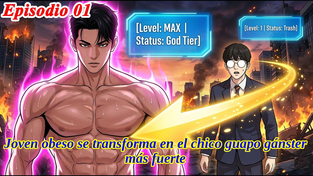 Parte 01 - Joven obeso se transforma en el chico guapo gánster más fuerte | Resumen Manhwa