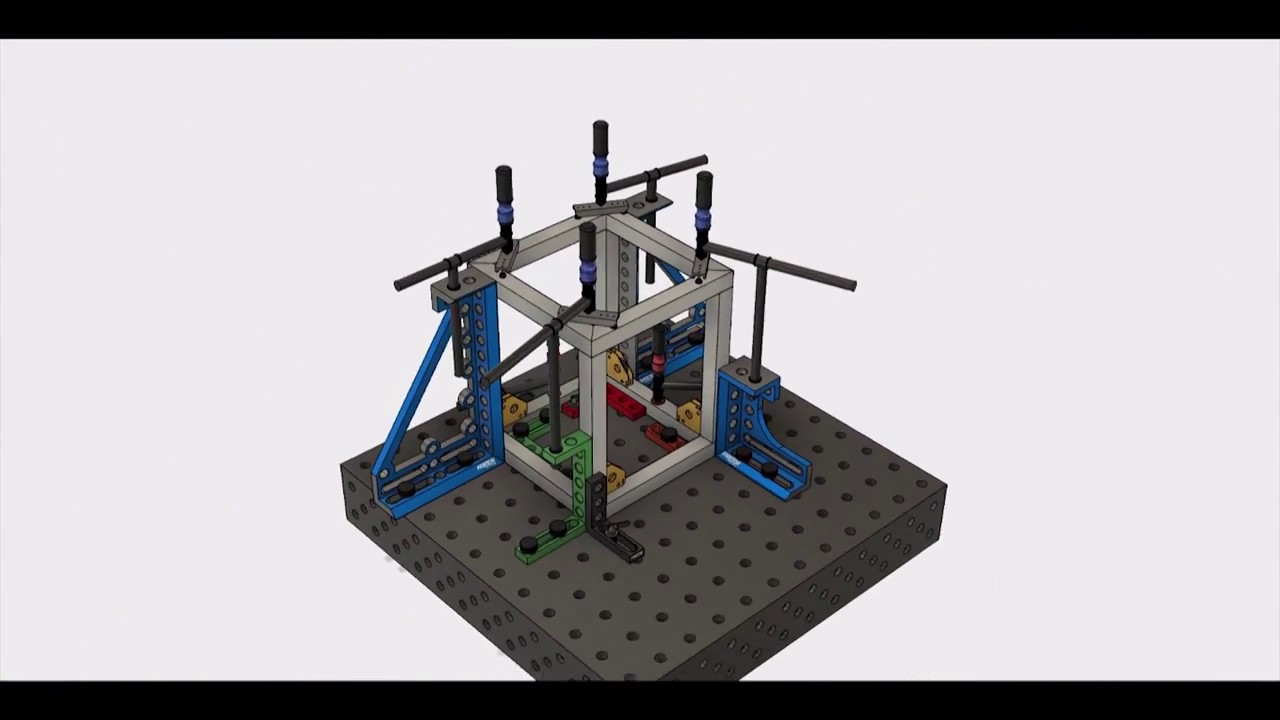 Modular Welding Table - Complete Setup Overview