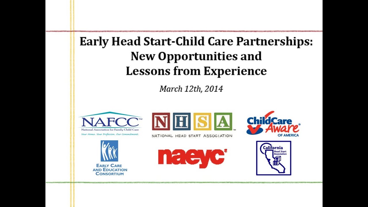 Early Head Start-Child Care Partnerships: New Opportunities & Lessons from Practice