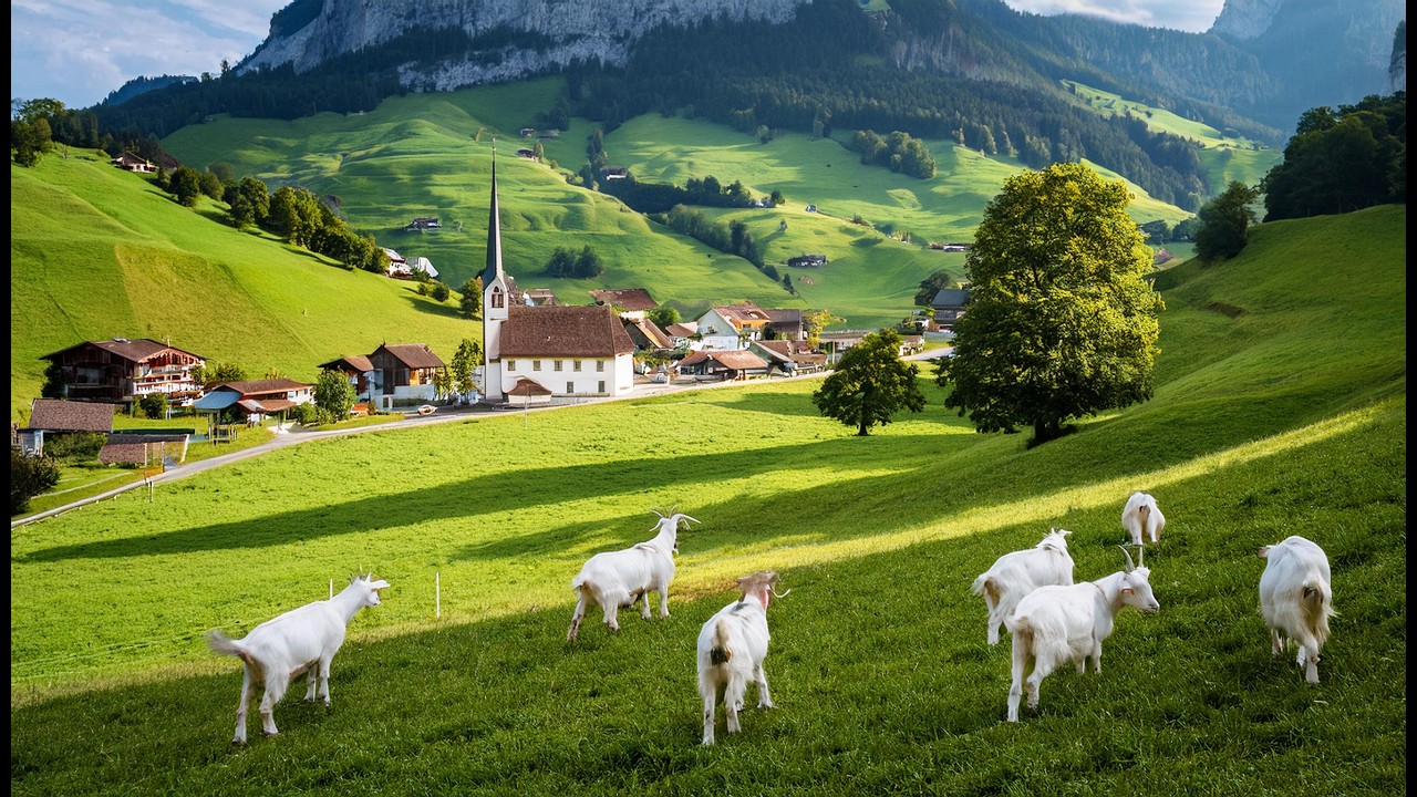 Switzerland Appenzell Countryside Life 🇨🇭 Relaxing Walk in the Most Beautiful Swiss Village