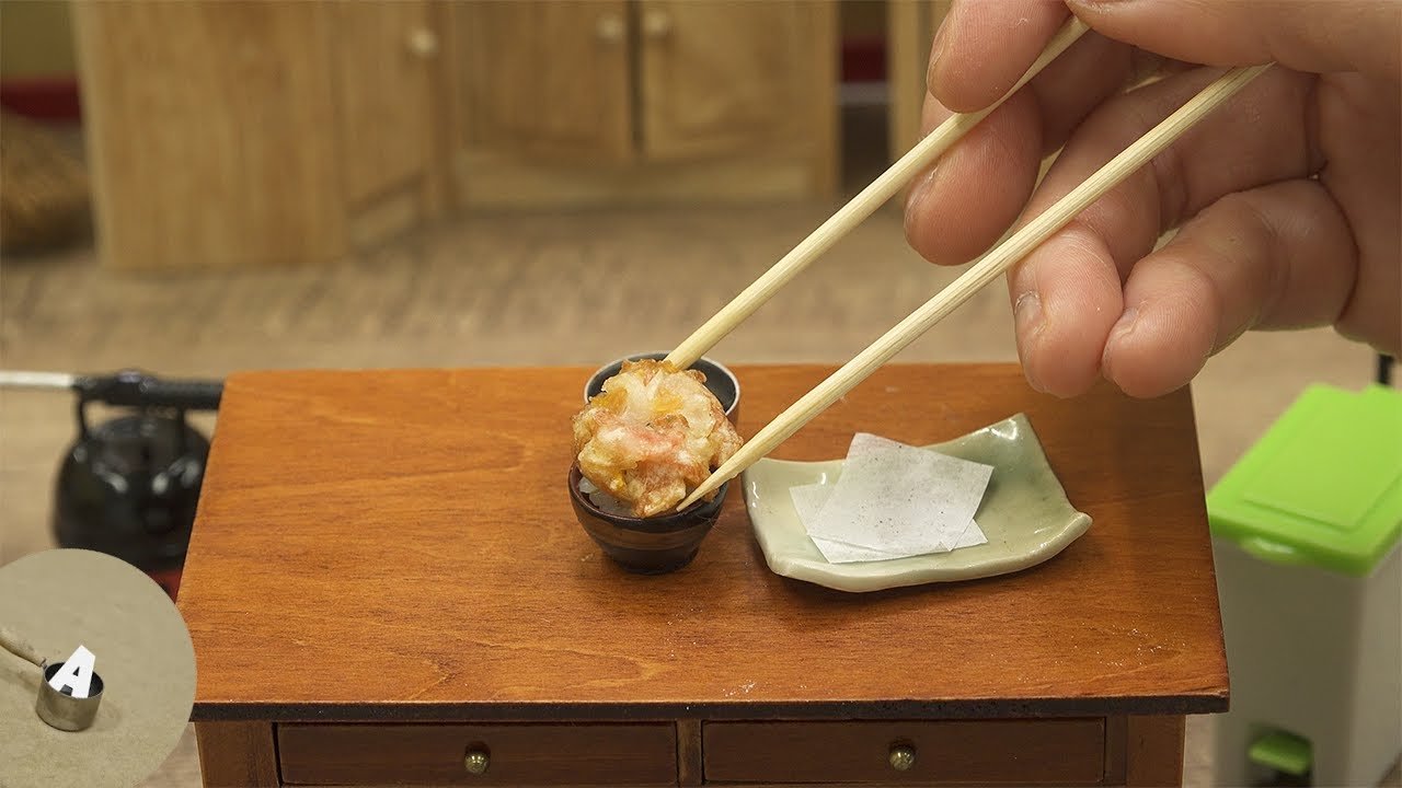 ミニチュアかき揚げ　食べれるミニチュアかきあげ