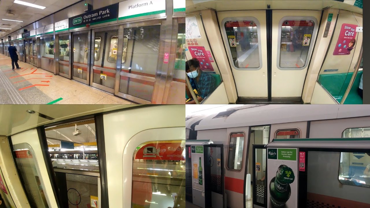 🎵 [Retired] SMRT C651 233/234 at various stations along the EWL (Green Line)