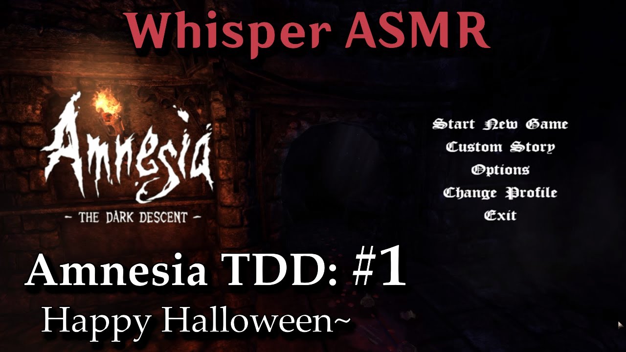 Amnesia TDD ASMR Episode 1! Happy Halloween~