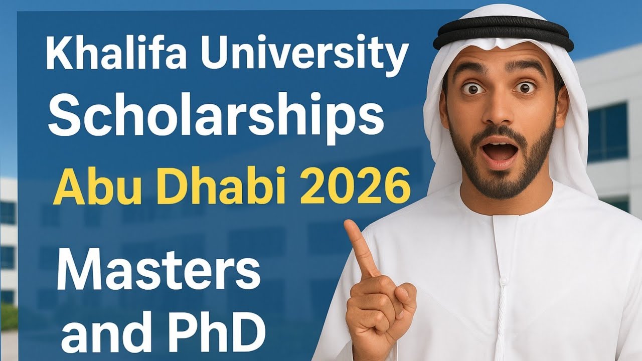Khalifa University Scholarships 2026 | Fully Funded Abu Dhabi Scholarships for Masters & PhD