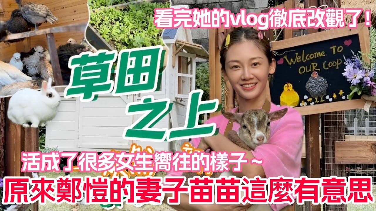 沒有明星感，只有生活感！苗苗的vlog太真實了！為了讓孩子吃有機菜，苗苗從零開始搭生態菜園！