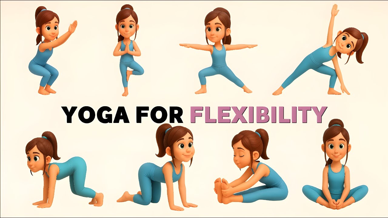 Yoga for Flexibility | Easy Poses for Children | 5-Minute Fun Kids Yoga