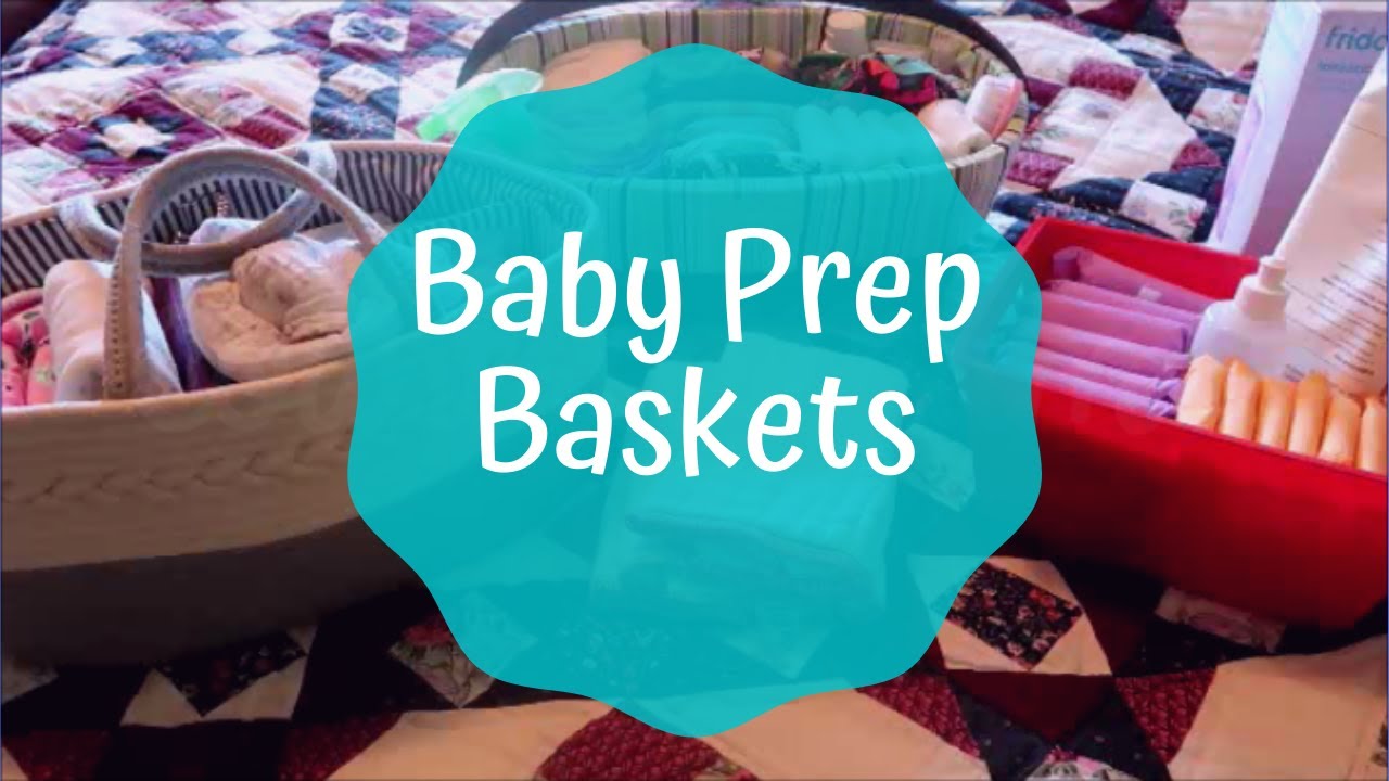 Prepping for Baby #3! Baskets for Postpartum care, Cloth Diapering, and Nursing