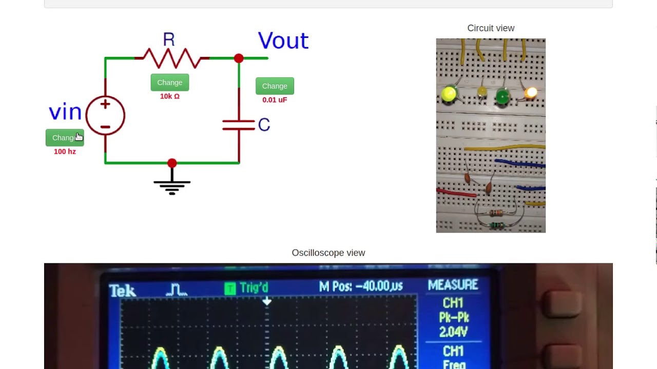 Low-Pass Filter Remote Laboratory
