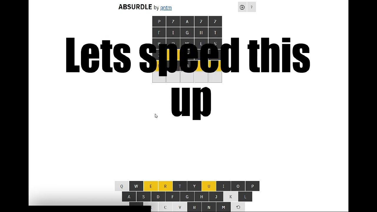 Playing Absurdle?!!? WAY HARDER THAN IT LOOKS