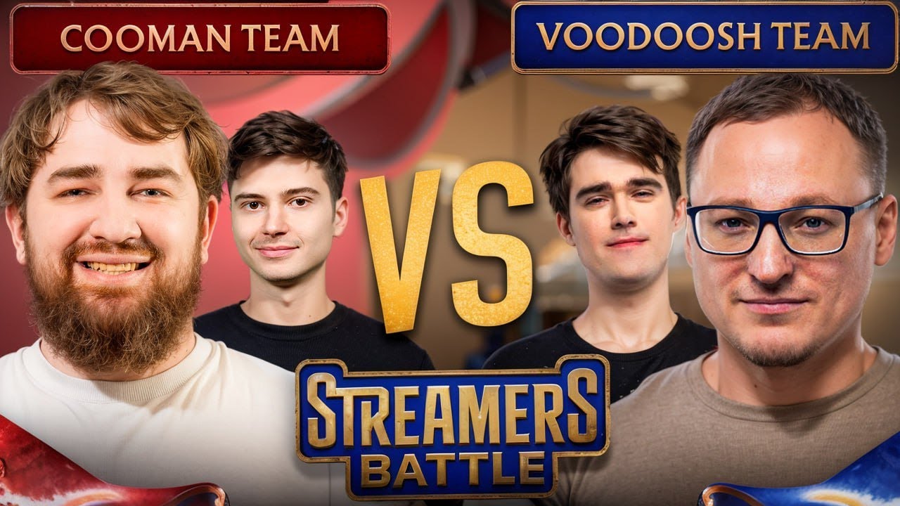 Streamers Battle 12 🔥 Voodoosh Team vs Cooman Team
