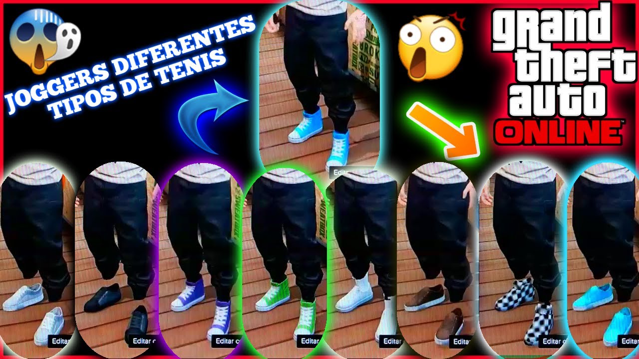 GTA 5 ONLINE CONSEGUIR JOGGERS CON DIFERENTES TIPOS DE TENIS PS3 Y XBOX 360